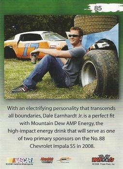 2008 Wheels High Gear #85 Dale Earnhardt Jr. Back