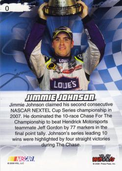 2008 Wheels High Gear #0 Jimmie Johnson Back