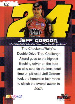 2008 Wheels High Gear #62 Jeff Gordon Back