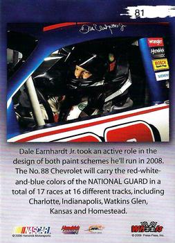 2008 Wheels High Gear #81 Dale Earnhardt Jr. Back