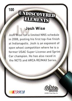 2009 Wheels Element #100 Josh Wise Back