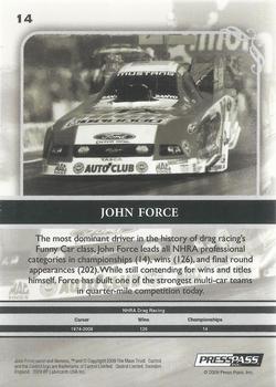 2009 Press Pass Legends #14 John Force Back