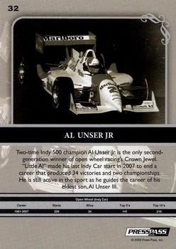 2009 Press Pass Legends #32 Al Unser Jr. Back