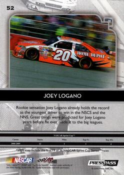 2009 Press Pass Legends #52 Joey Logano Back