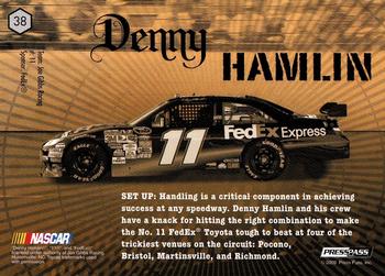 2009 Press Pass VIP #38 Denny Hamlin's Car Back