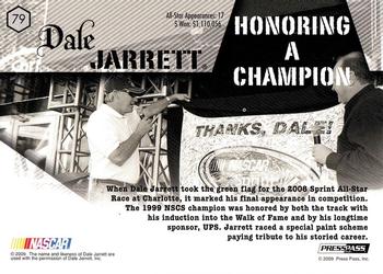 2009 Press Pass VIP #79 Dale Jarrett Back