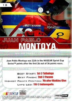 2010 Press Pass #12 Juan Pablo Montoya Back