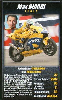 2004 Top Trumps Moto GP The Riders (2nd Edition) #NNO Max Biaggi Front