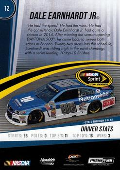 2015 Press Pass Cup Chase #12 Dale Earnhardt Jr. Back