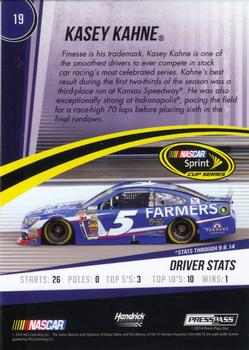 2015 Press Pass Cup Chase #19 Kasey Kahne Back