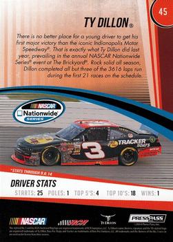 2015 Press Pass Cup Chase #45 Ty Dillon Back