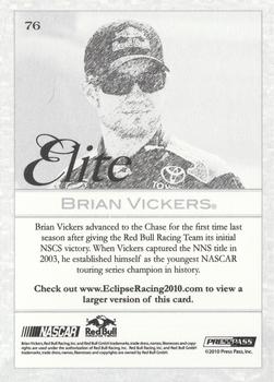 2010 Press Pass Eclipse #76 Brian Vickers Back
