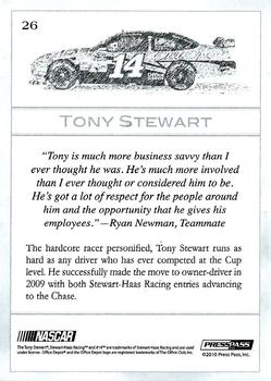 2010 Press Pass Eclipse #26 Tony Stewart Back
