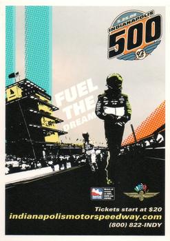 2008 Indianapolis Motor Speedway #NNO Indianapolis 500 Info Front