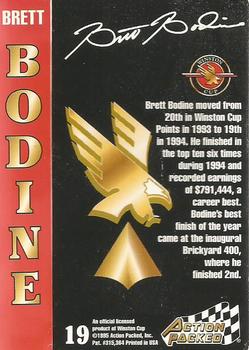 1995 Action Packed Select 25 #19 Brett Bodine Back