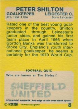 1968-69 A&BC Chewing Gum #8 Peter Shilton Back