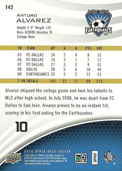 2010 Upper Deck MLS #142 Arturo Alvarez Back