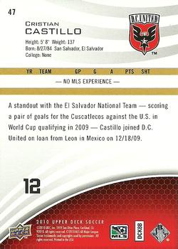 2010 Upper Deck MLS #47 Christian Castillo Back