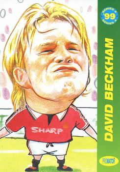 1999 Pro Match #93 David Beckham Front