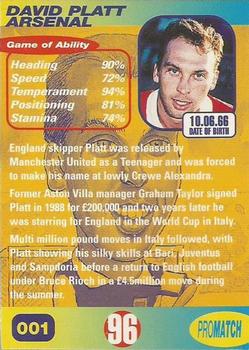 1996 Pro Match #1 David Platt Back
