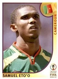 2002 Panini World Cup Stickers #383 Samuel Eto'o Front