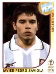 2002 Panini World Cup Stickers #400 Javier Saviola Front