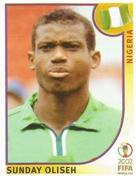 2002 Panini World Cup Stickers #412 Sunday Oliseh Front