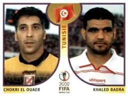 2002 Panini World Cup Stickers #568 Chokri El Ouaer / Khaled Badra Front