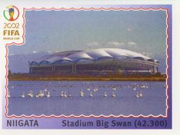 2002 Panini World Cup Stickers #19 Denka Big Swan Stadium Front