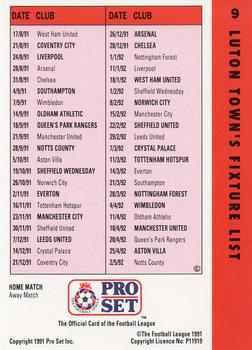 1991-92 Pro Set Fixtures #9 Kingsley Black Back