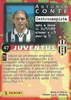 1997 Panini Calcio Serie A #47 Antonio Conte Back