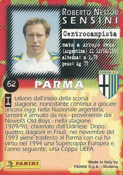 1997 Panini Calcio Serie A #62 Roberto Sensini Back