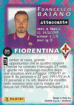 1997 Panini Calcio Serie A #85 Francesco Baiano Back