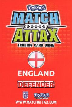2010 Topps Match Attax England 2010 - International Legend #NNO Bobby Moore Back