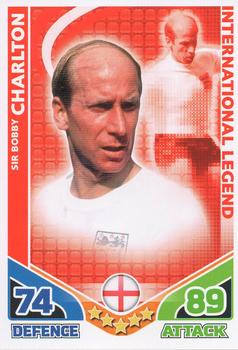 2010 Topps Match Attax England 2010 - International Legend #NNO Sir Bobby Charlton Front