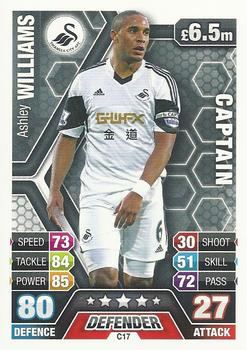 2013-14 Topps Match Attax Premier League Extra - Captains #C17 Ashley Williams Front