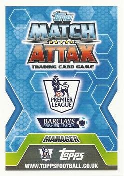 2013-14 Topps Match Attax Premier League Extra - Managers #MN2 Tony Pulis Back