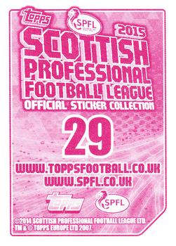 2014-15 Topps SPFL Stickers #29 Efe Ambrose Back