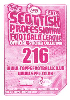 2014-15 Topps SPFL Stickers #216 Thomas Flynn Back