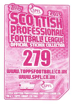 2014-15 Topps SPFL Stickers #279 Jordon Forster Back