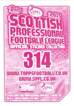 2014-15 Topps SPFL Stickers #314 Daniel Carmichael Back