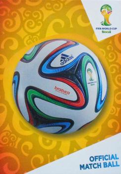 2014 Panini Adrenalyn XL FIFA World Cup Brazil - Update Set 1 #NNO Official Match Ball Front