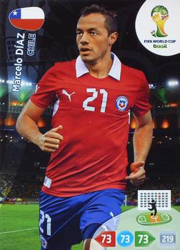 2014 Panini Adrenalyn XL FIFA World Cup Brazil - Update Set 2 #NNO Marcelo Diaz Front