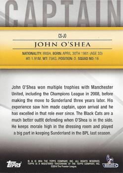 2014 Topps Premier Gold - Captains #CS-JO John O'Shea Back