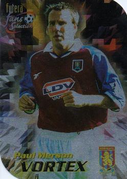 1999 Futera Aston Villa Fans Selection - Vortex #V8 Paul Merson Front