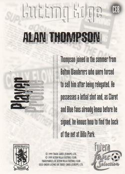 1999 Futera Aston Villa Fans Selection - Cutting Edge #CE8 Alan Thompson Back