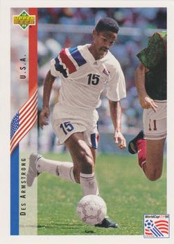 1994 Upper Deck World Cup Contenders Spanish #2 Desmond Armstrong Front