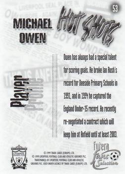 1999 Futera Liverpool Fans' Selection - Foil #53 Michael Owen Back