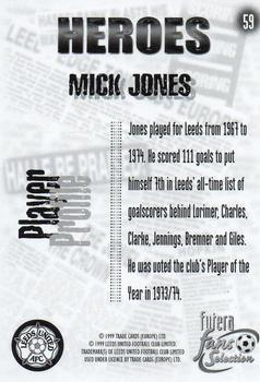 1999 Futera Leeds United Fans' Selection - Foil #59 Mick Jones Back