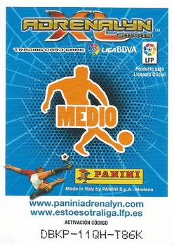 2014-15 Panini Adrenalyn XL La Liga BBVA #62 Andres Iniesta Back